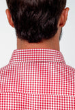 Camisa Tommy Hilfiger Ml Regular Fit Xadrez Vermelha - Henri Store