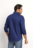 Camisa Tommy Hilfiger ml Slim Fit Estampada Marinho - Henri Store