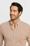 Camisa Tommy Hilfiger ml Slim Fit Knitted Cáqui - Henri Store
