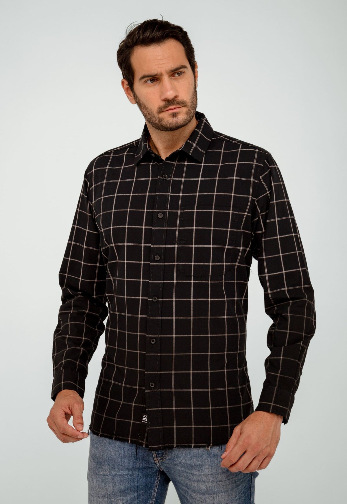 Camisa Xadrez John John Manga Longa Alex - Henri Store