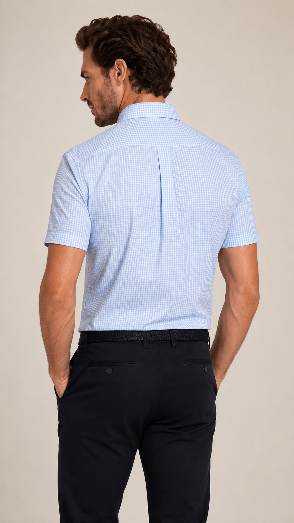 Camisa Xadrez RL Custom Fit Small Poney Marrom - Henri Store
