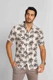 Camisa Zafferano Mc Estampada Branco/Preto - Henri Store