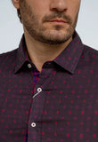 Camisa Zafferano Ml Slim Fit Vinho