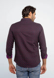 Camisa Zafferano Ml Slim Fit Vinho