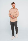 Camisa Zip Off Gola Padre Bege 899 - Henri Store