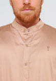 Camisa Zip Off Gola Padre Bege 899 - Henri Store