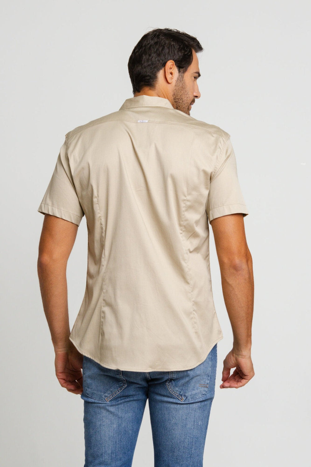 Camisa Zip Off Mc Bege 80055 - Henri Store