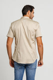 Camisa Zip Off Mc Bege 80055 - Henri Store
