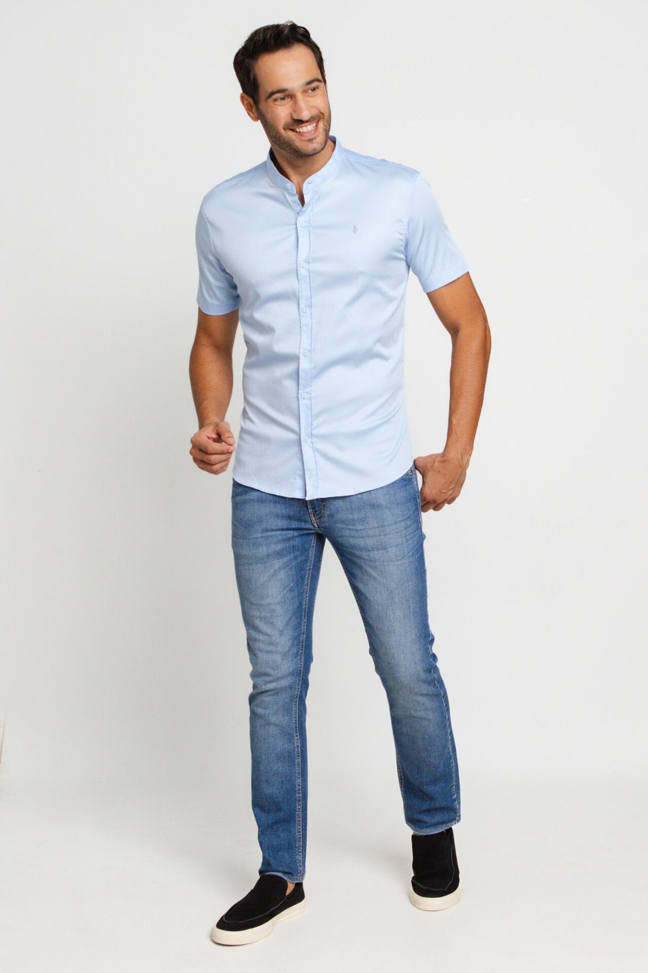Camisa Zip Off Mc Gola Padre Azul Bebe 80077 - Henri Store