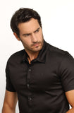 Camisa Zip Off Mc Preto 80055 - Henri Store