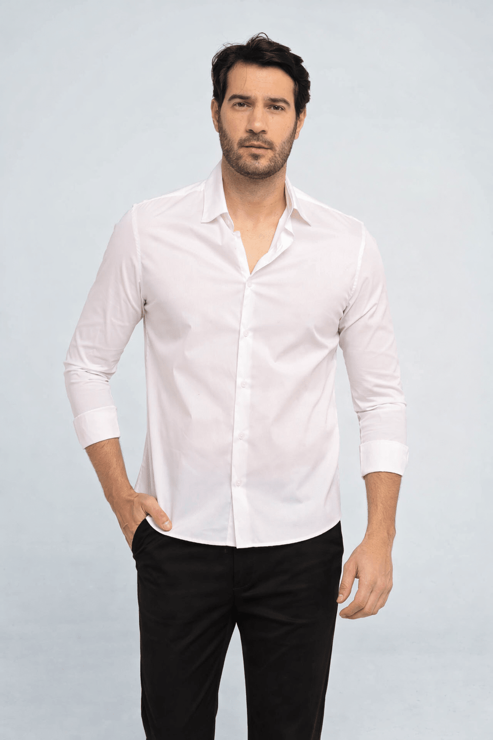 Camisa Zip Off ML Branco - Henri Store