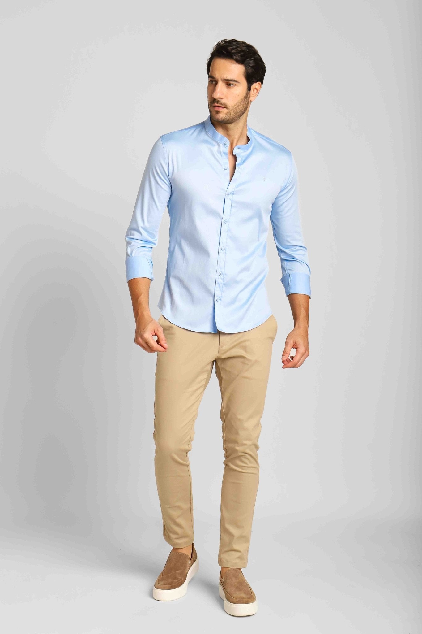 Camisa Zip Off Ml Gola Padre Azul Bebe 80020 - Henri Store
