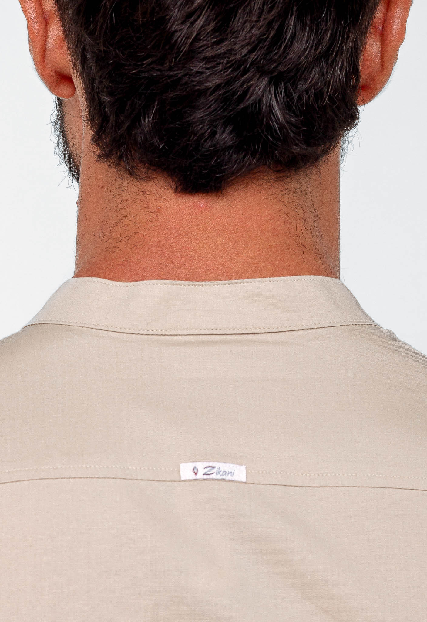 Camisa Zip Off Ml Gola Padre Bege 025 Ref 00065 - Henri Store