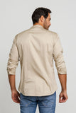 Camisa Zip Off Ml Gola Padre Cáqui