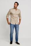 Camisa Zip Off Ml Gola Padre Cáqui - Henri Store