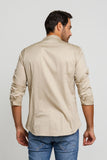 Camisa Zip Off Ml Gola Padre Cáqui - Henri Store