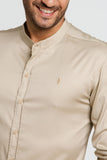 Camisa Zip Off Ml Gola Padre Cáqui - Henri Store