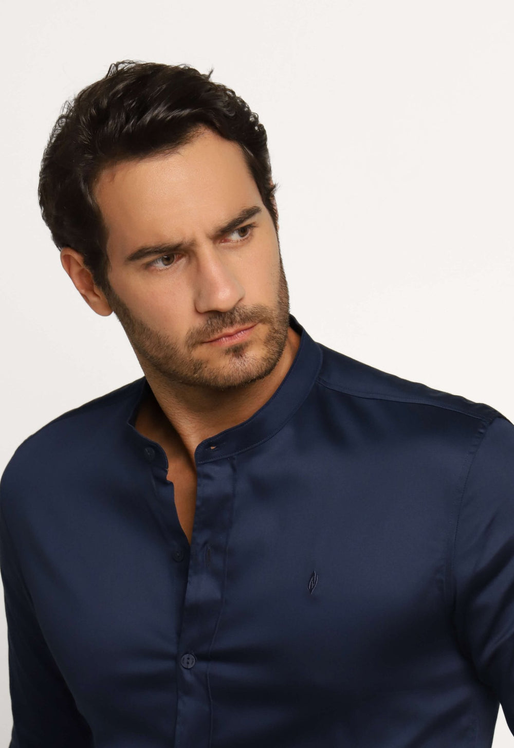 Camisa Zip Off Ml Gola Padre Dark Marinho - Henri Store