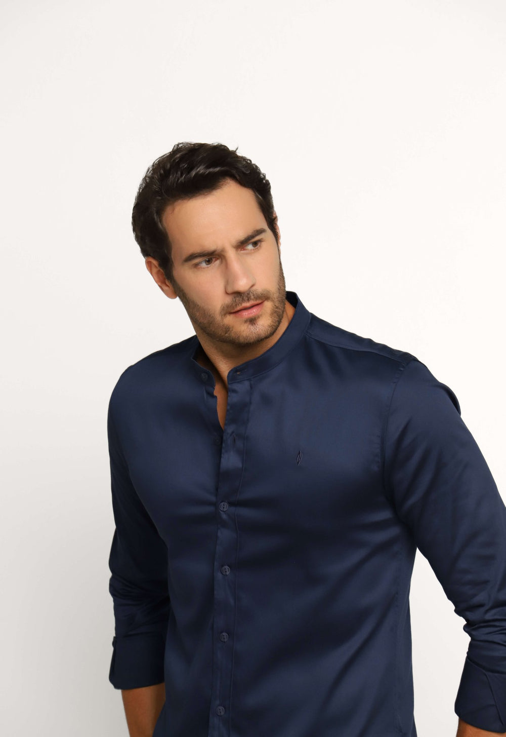 Camisa Zip Off Ml Gola Padre Dark Marinho - Henri Store