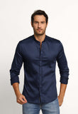 Camisa Zip Off Ml Gola Padre Dark Marinho - Henri Store
