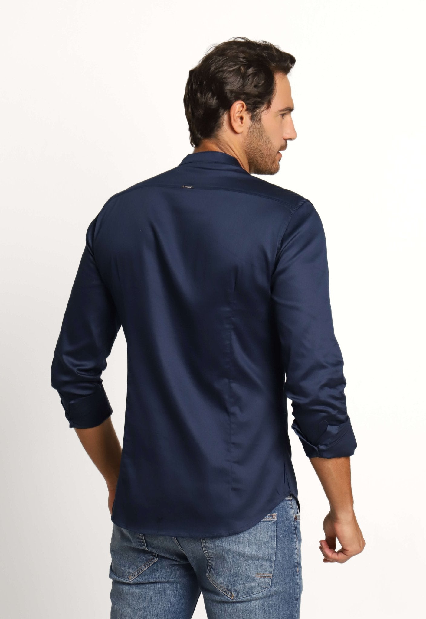Camisa Zip Off Ml Gola Padre Dark Marinho - Henri Store