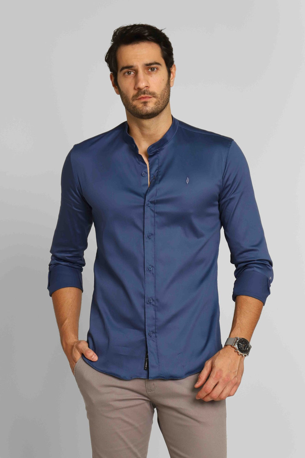 Camisa Zip Off Ml Gola Padre Marinho 80020 - Henri Store