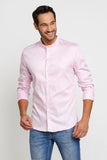 Camisa Zip Off Ml Gola Padre Rosa Claro - Henri Store