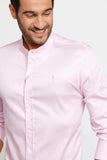 Camisa Zip Off Ml Gola Padre Rosa Claro - Henri Store
