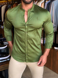 Camisa Zip Off Ml Gola Padre Verde Militar 351 - Henri Store