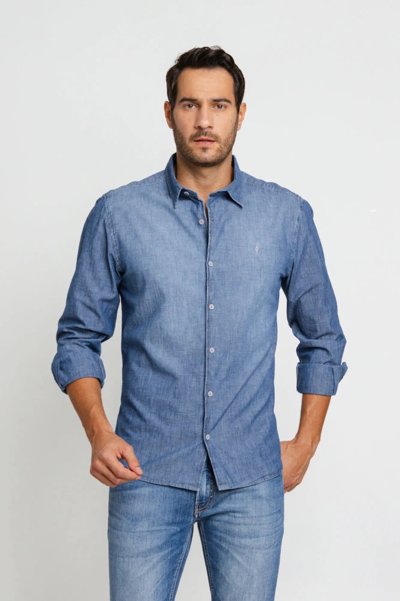 Camisa Zip Off Ml Jeans 00305 - Henri Store