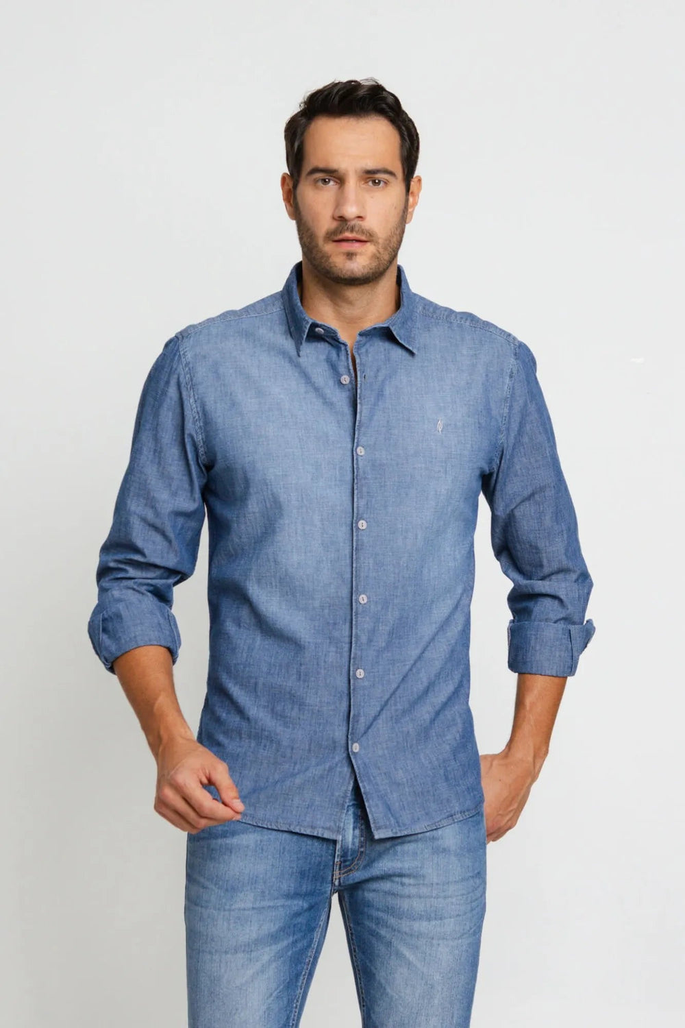 Camisa Zip Off Ml Jeans 00305 - Henri Store