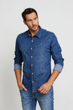 Camisa Zip Off ml Jeans 80021 - Henri Store