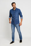 Camisa Zip Off ml Jeans 80021 - Henri Store