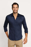 Camisa Zip Off Ml Marinho Dark Blue 80068 - Henri Store