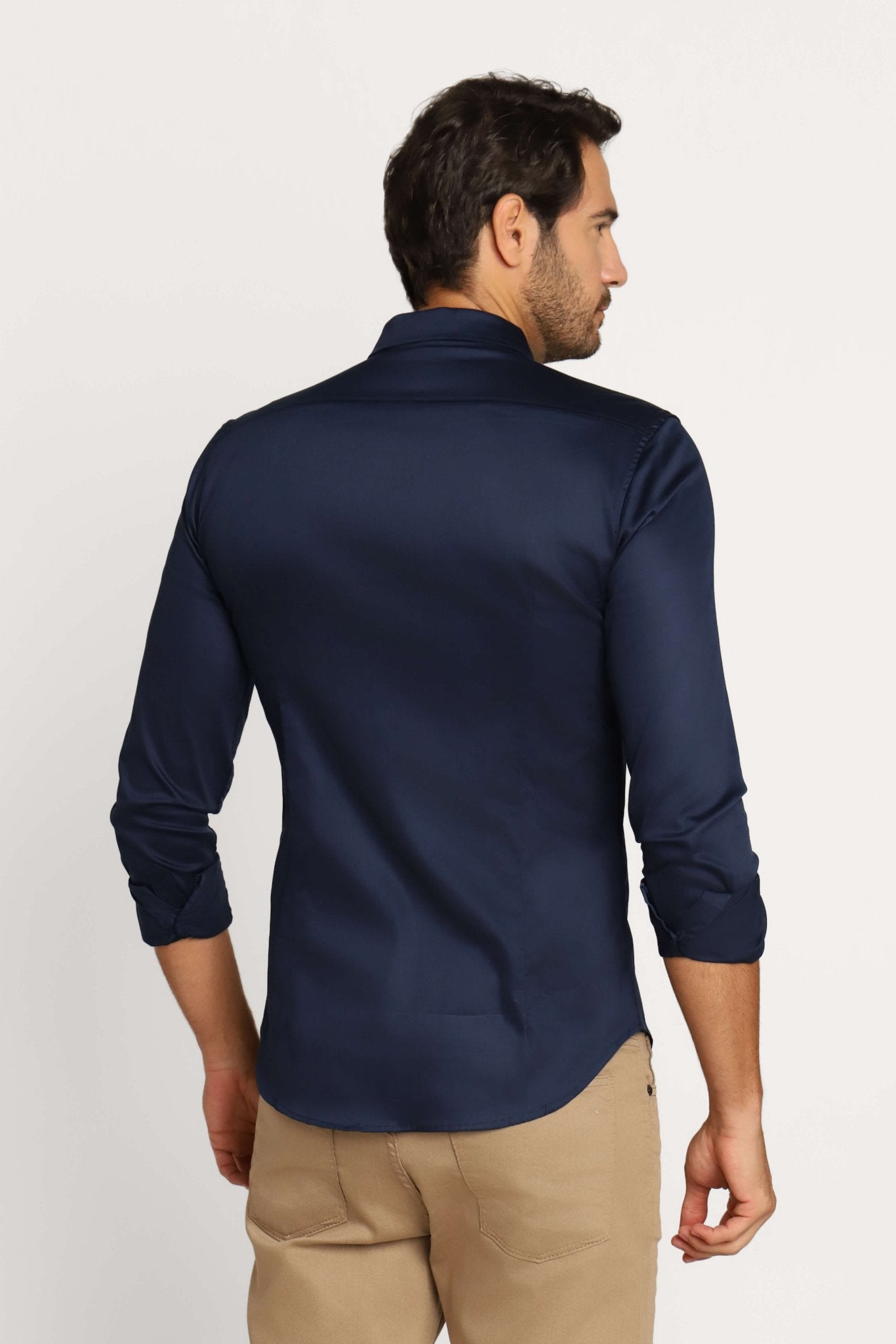 Camisa Zip Off Ml Marinho Dark Blue 80068 - Henri Store