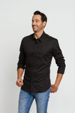 Camisa Zip Off Ml Preta Cor 002 Ref: 00058 - Henri Store