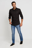 Camisa Zip Off Ml Preta Cor 002 Ref: 00058 - Henri Store