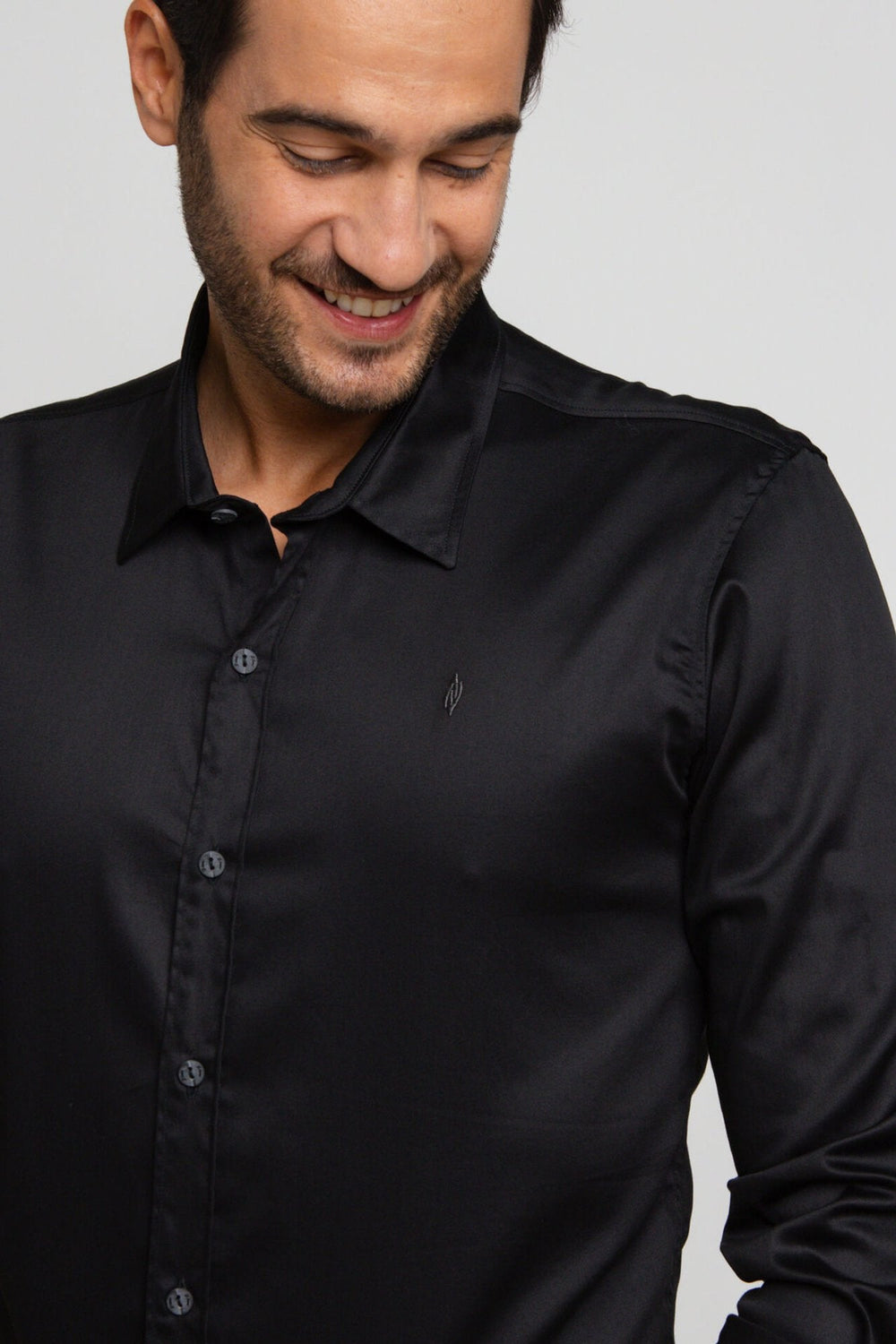 Camisa Zip Off Ml Preto 80068 - Henri Store