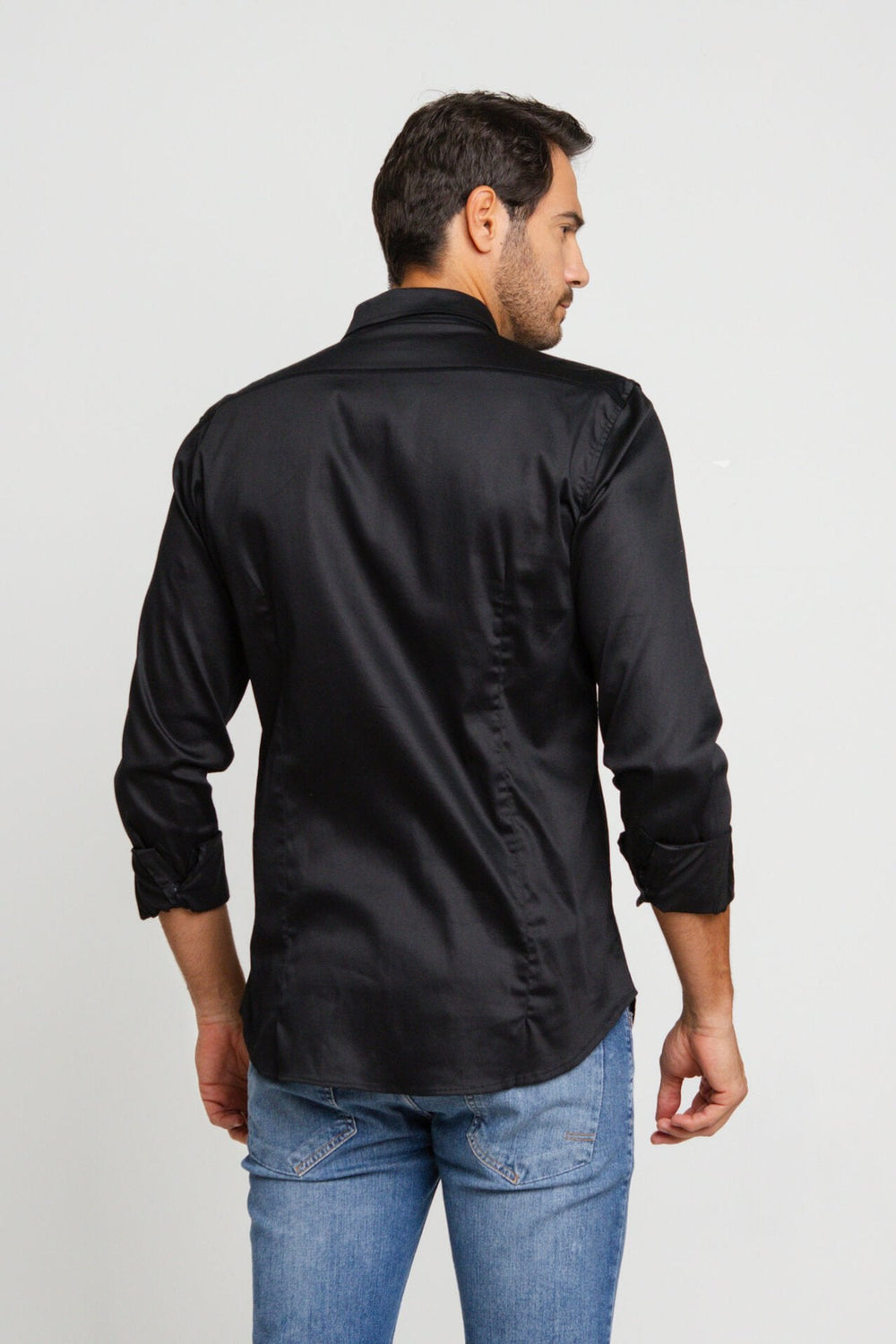 Camisa Zip Off Ml Preto 80068 - Henri Store