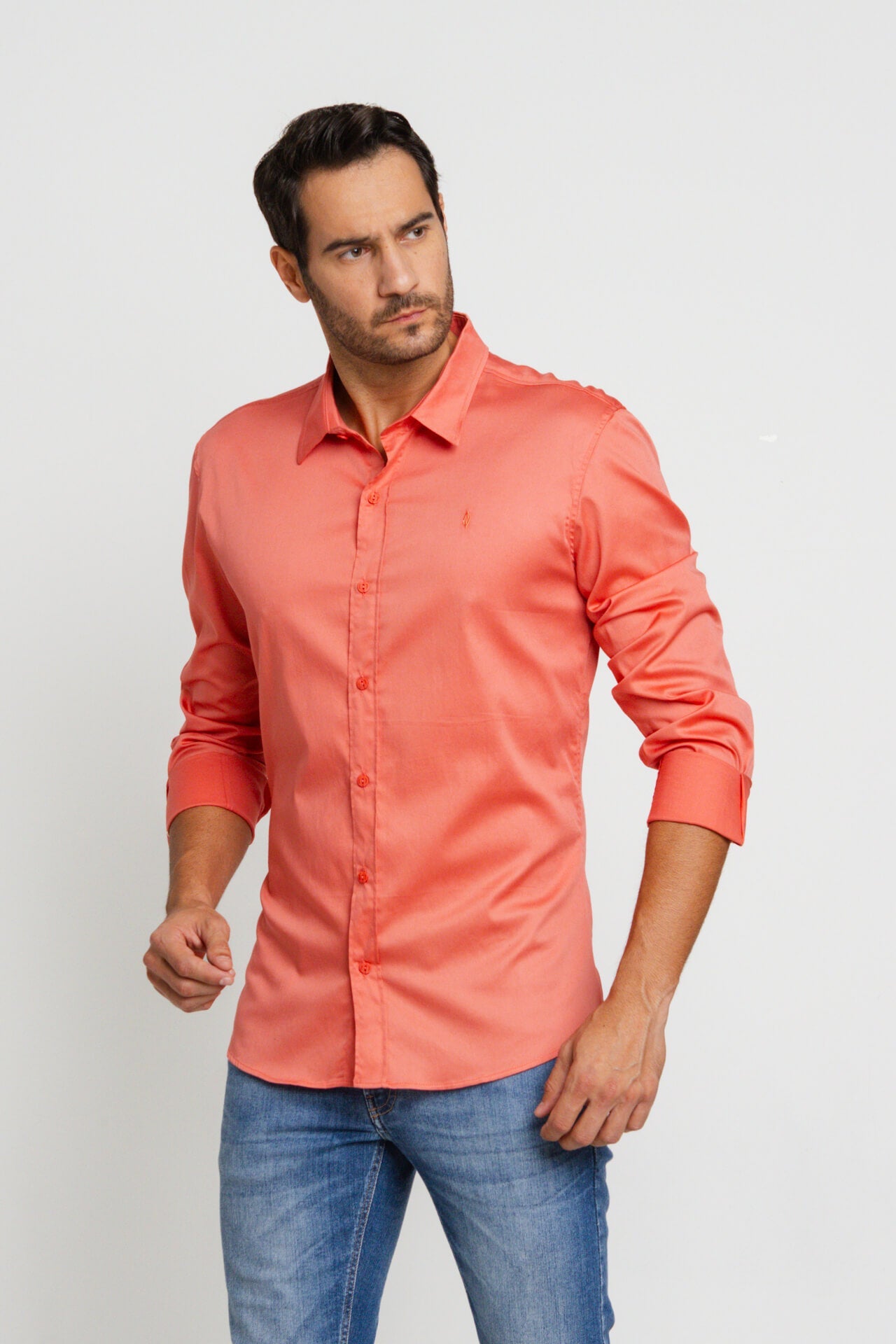 Camisa Zip Off Ml Salmão 80068 - Henri Store