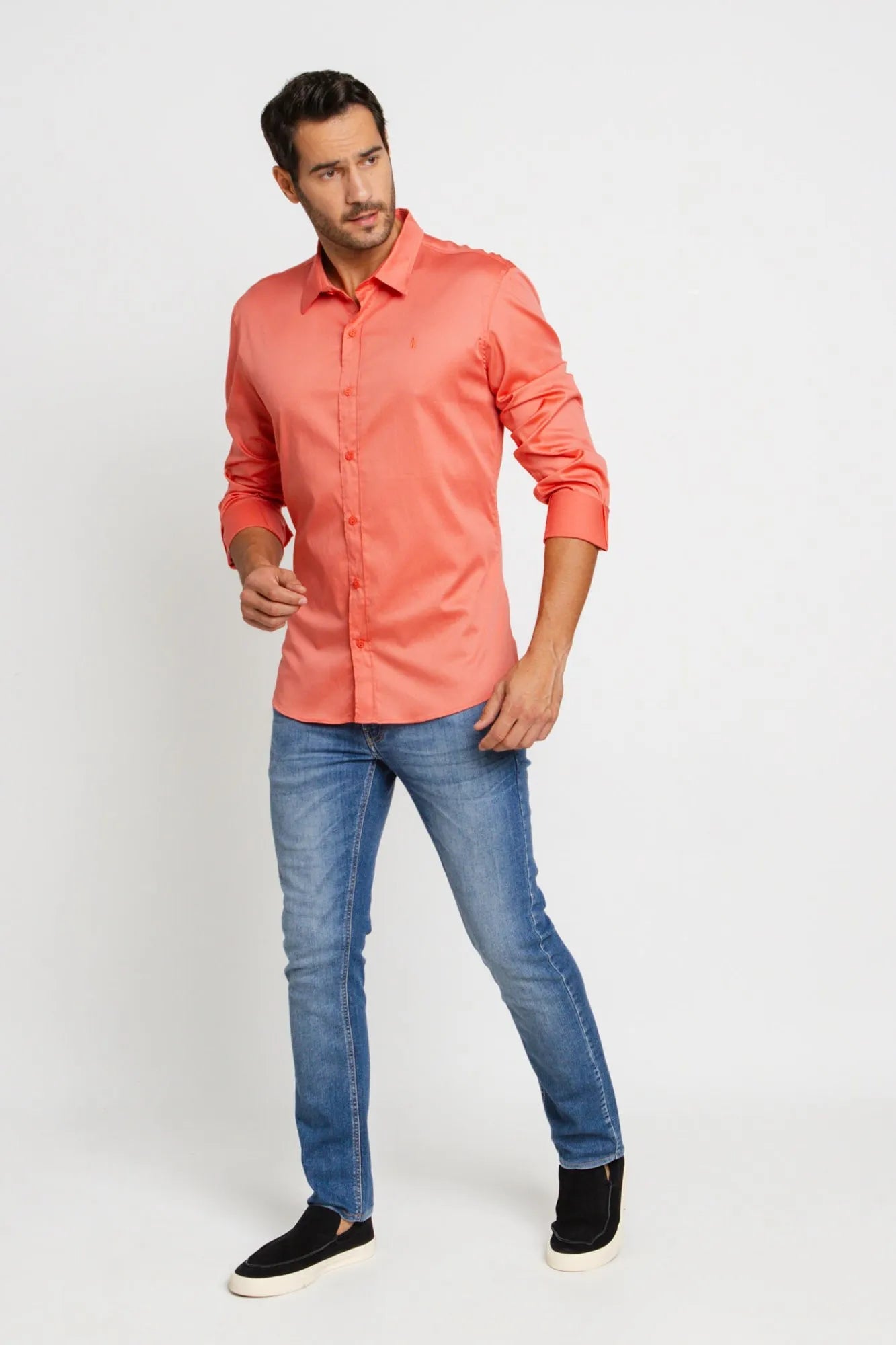 Camisa Zip Off Ml Salmão 80068 - Henri Store