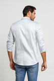 Camisa Zip Off Ml Slim Fit Cinza 35601 - Henri Store
