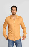 Camisa Zip Off Ml Suede Caramelo 35522 - Henri Store