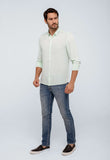 Camisa Zip Off Relaxed Fit Ml Verde Agua - Henri Store