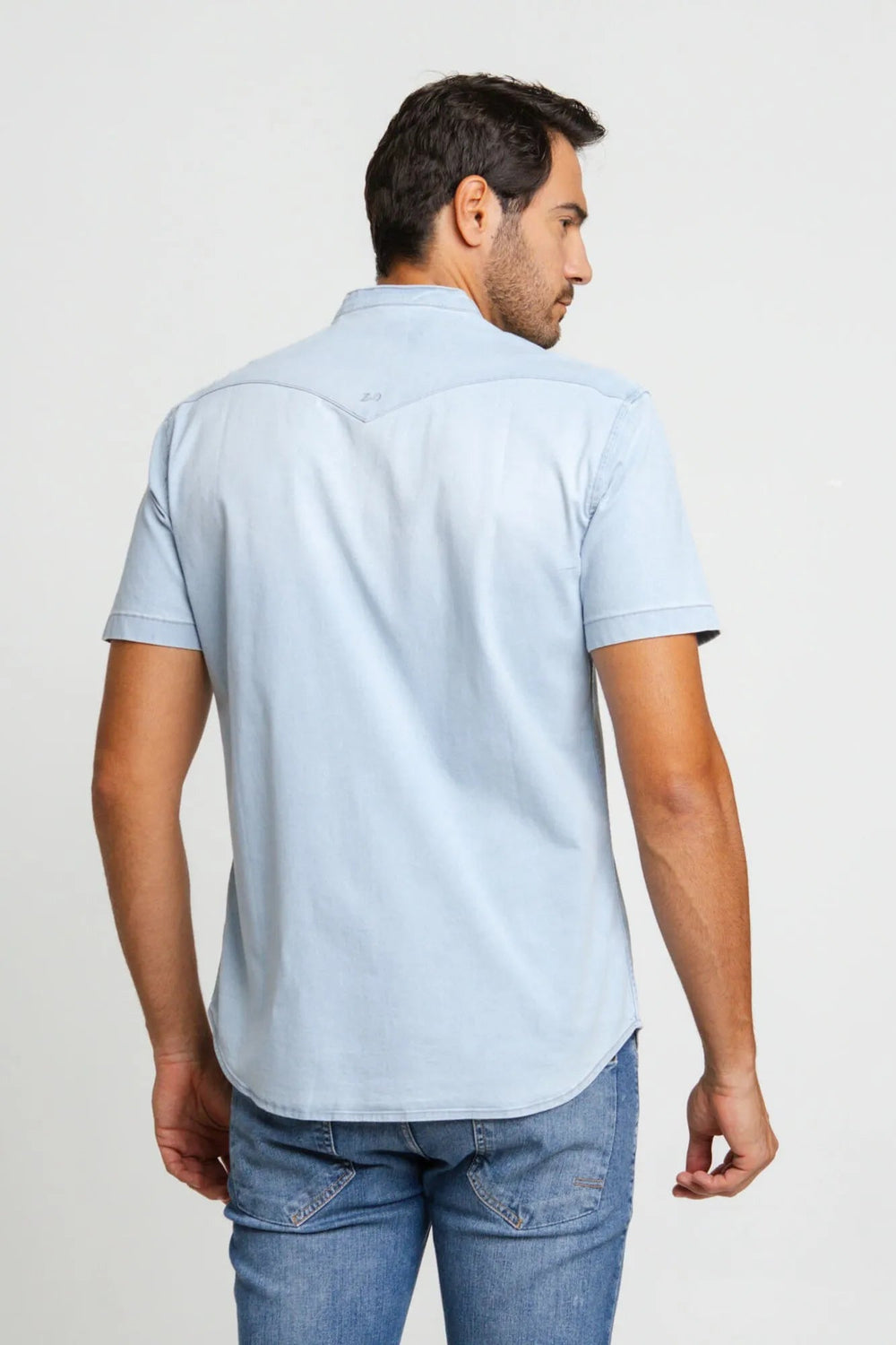 Camisa Zip Off slim Fit Gola Padre Azul Delave 35603 - Henri Store