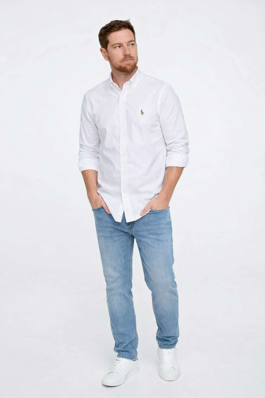 Camisa RL Custom Fit Manga Curta Poney Colorido