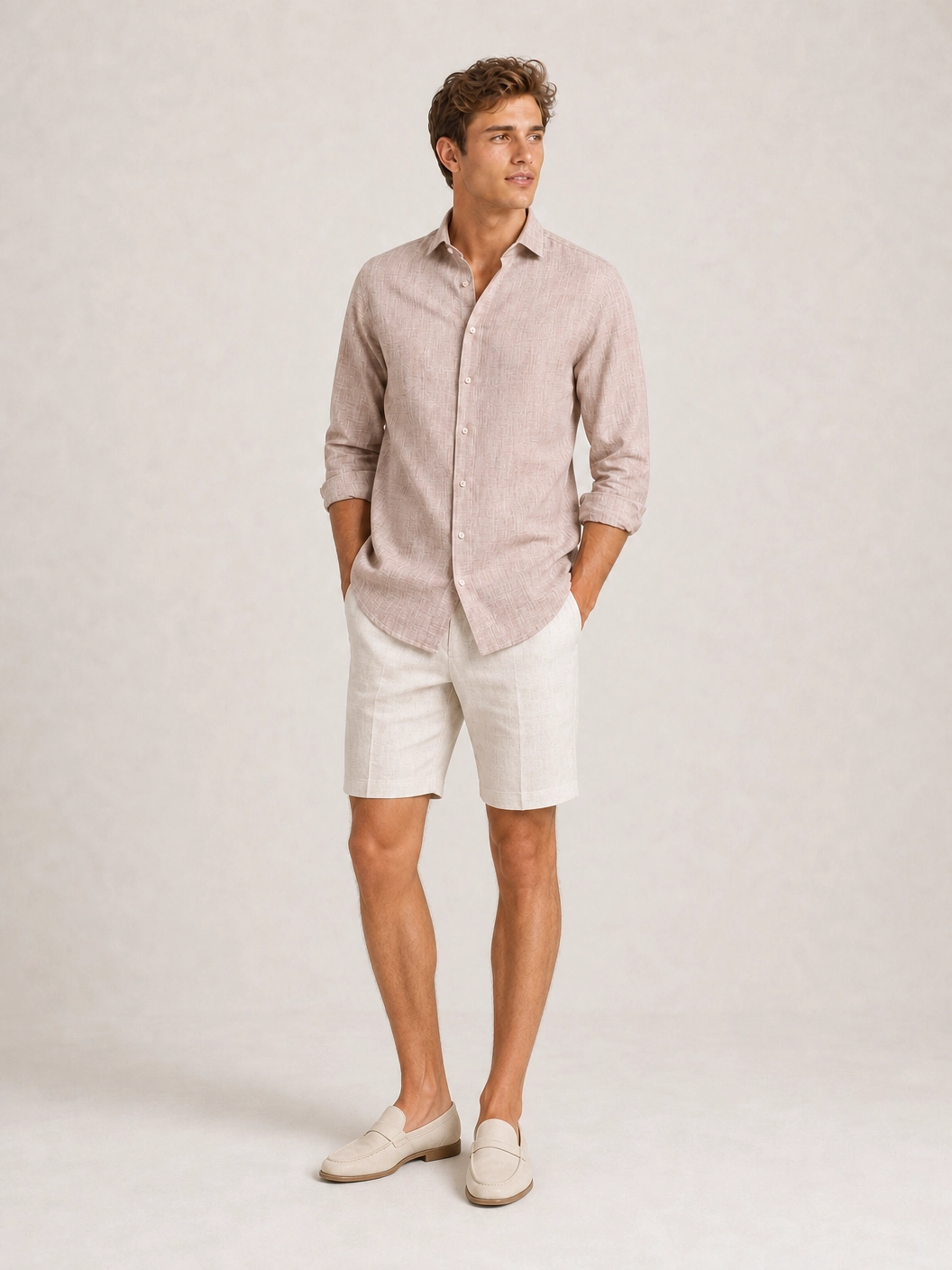 Camisa Dom Henrico ML Linho Regular