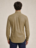 Camisa Ralph Lauren Custom Fit Xadrez Mostarda Ponei Colorido
