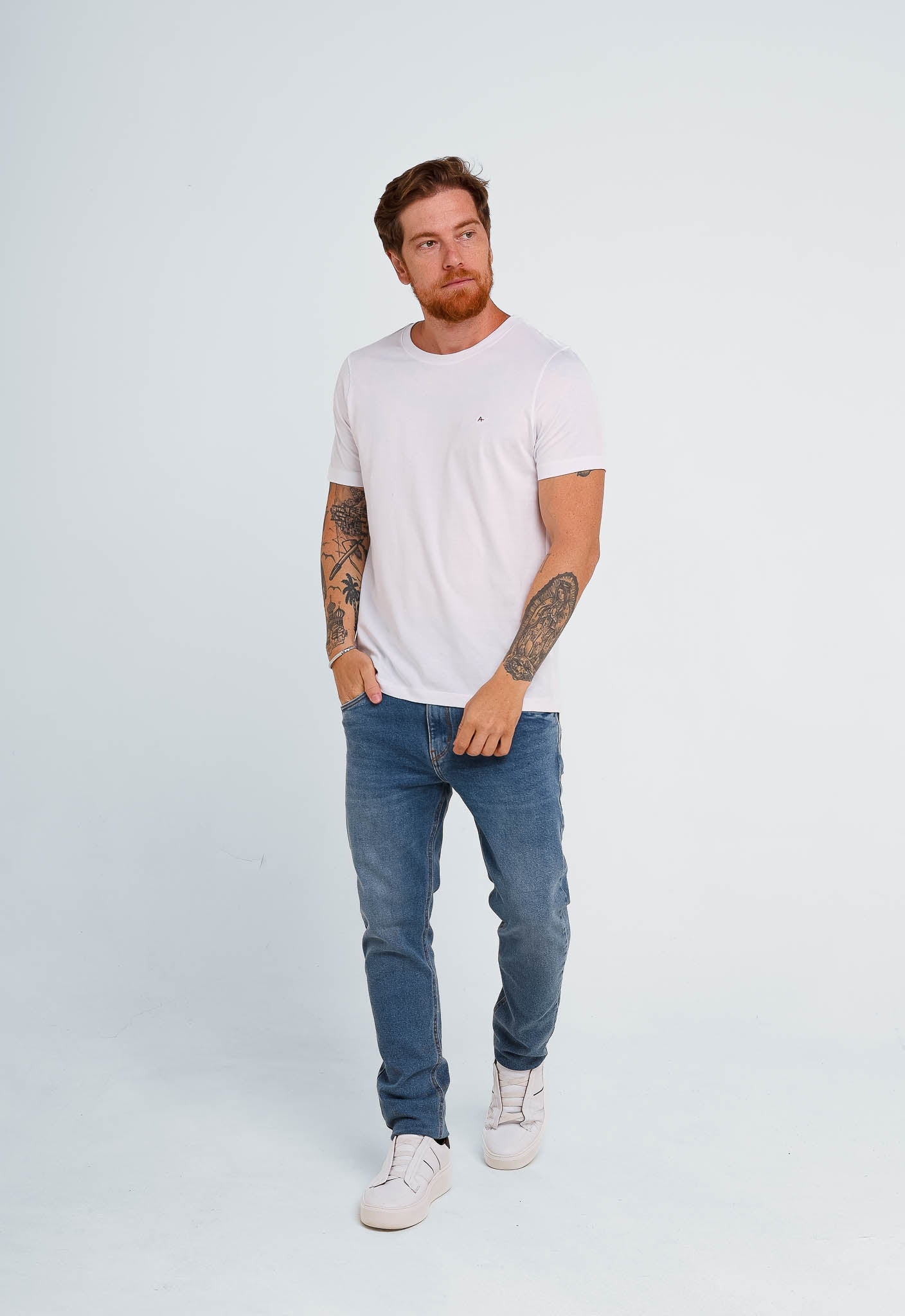 Camiseta Aramis Logo Peito A Bordado - Sale - Henri Store