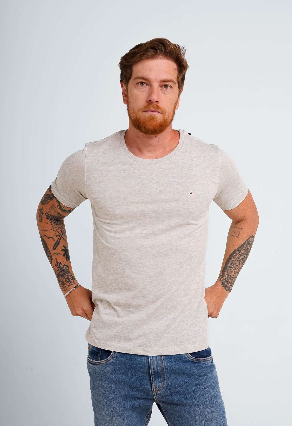 Camiseta Aramis Logo Peito A Bordado - Sale - Henri Store